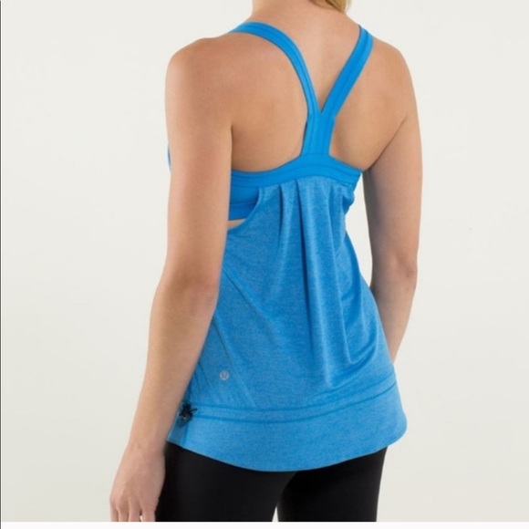 Lululemon Rest Less Tank Top Size 4 Cornflower - Picture 2 of 13